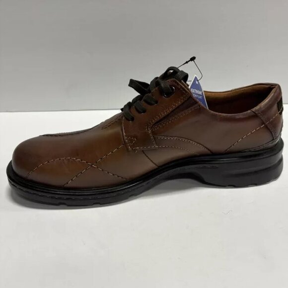 Clarks Men’s Gessler Oxford Dress Shoes Brown, Size 9.5 W main image 7